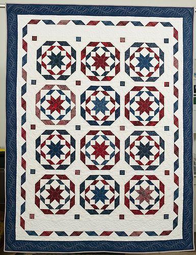 White with Blue Circle Star Logo - Red White Blue Circle Star | I Love Quilts! | Blue quilts, Patriotic ...