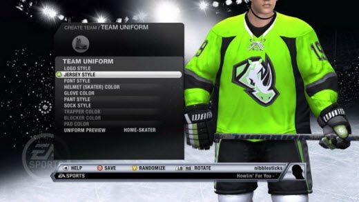 NHL 12 Create a Team Logo - EA Sports Provides Behind-the-Scenes Preview of NHL 12 | STACK