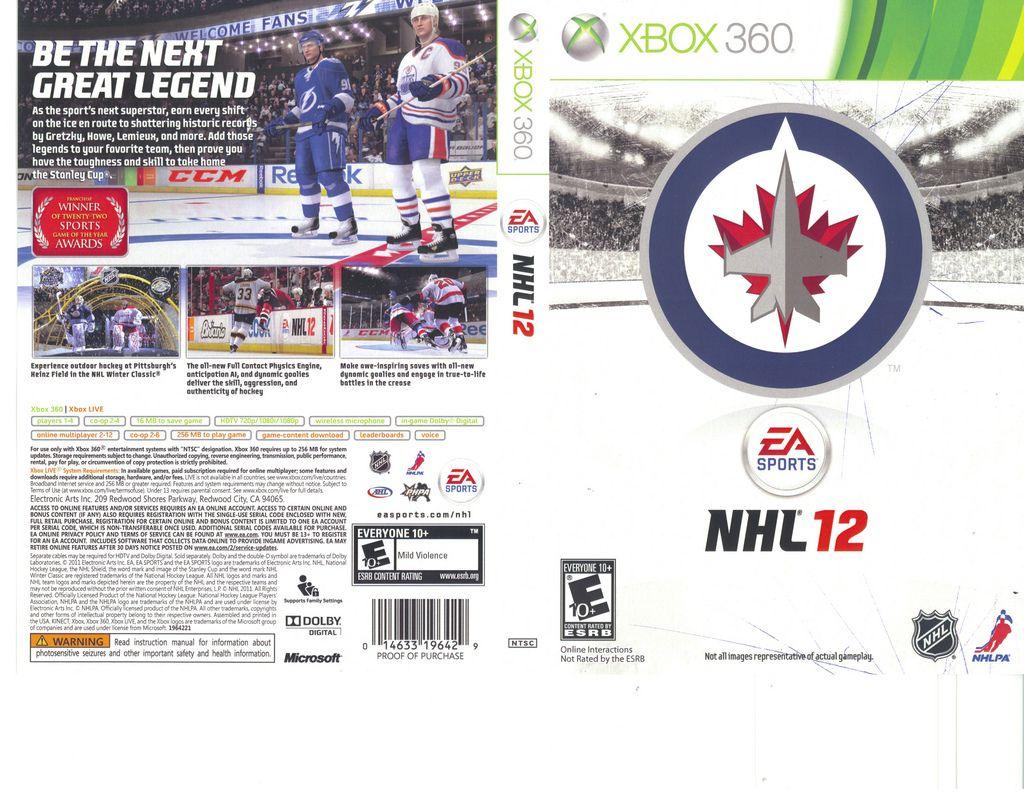 NHL 12 Create a Team Logo - NHL 12 - Xbox 360 - Winnipeg Jets Custom Cover | NHL 12 - Xb… | Flickr