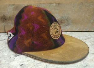 Purple Green Brown Logo - Boho Hippie Newsboy Woodstock 60's 70's Women's Hat Brown Purple