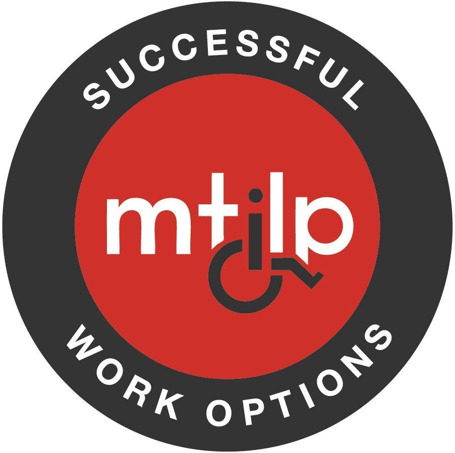 MT Black and Red Circle Logo - red black final mtilp logo. Mobility Training & Independent Living