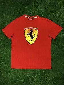 Red and Yellow Horse Logo - Ferrari Red T Shirt Big Yellow Horse Logo Speed Car Exotic Mens Size ...