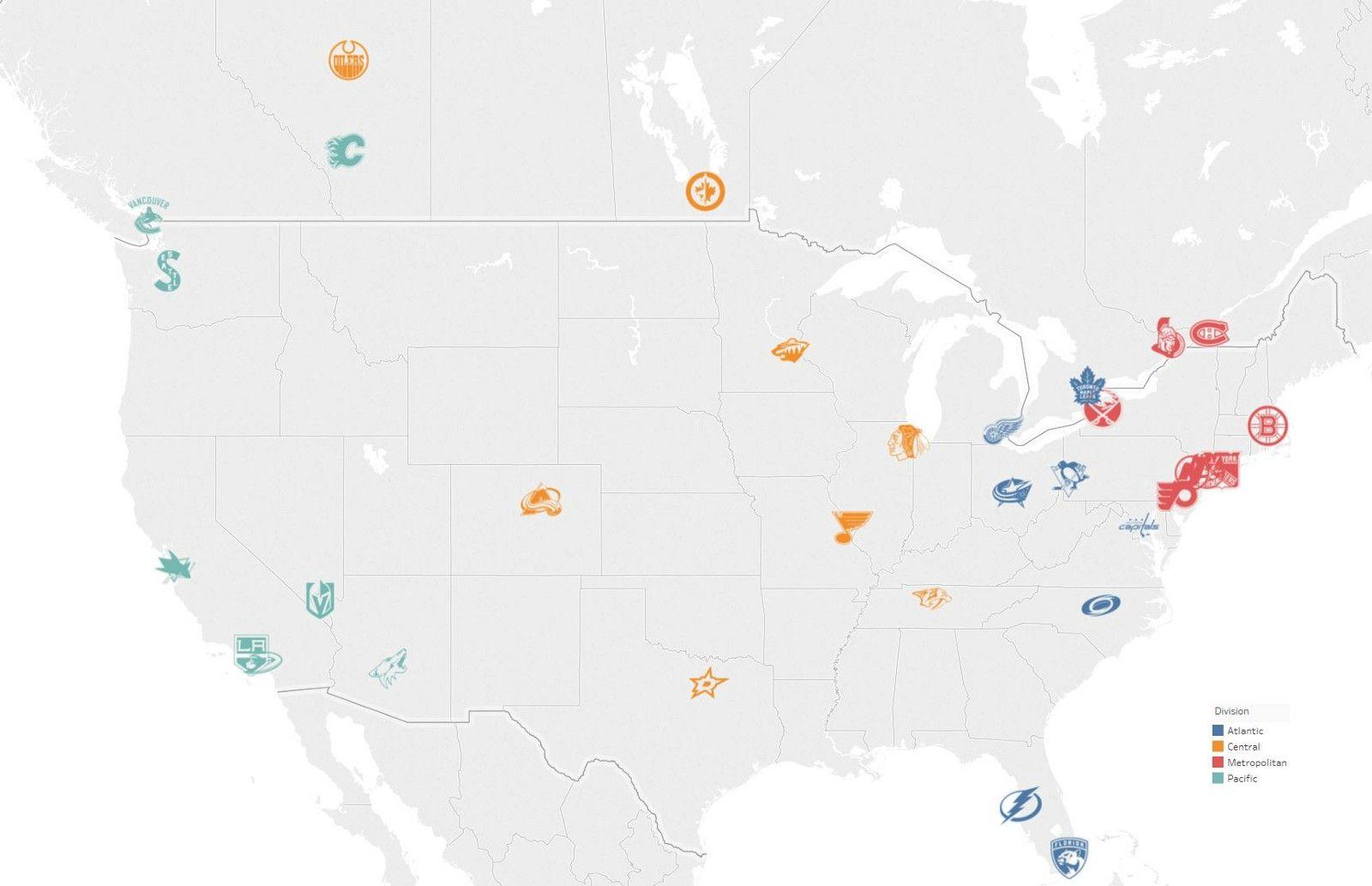 Realignment NHL Logo - REALIGNING THE NHL WITH MATH, OR WHY EDMONTON AND CALGARY SHOULD ...