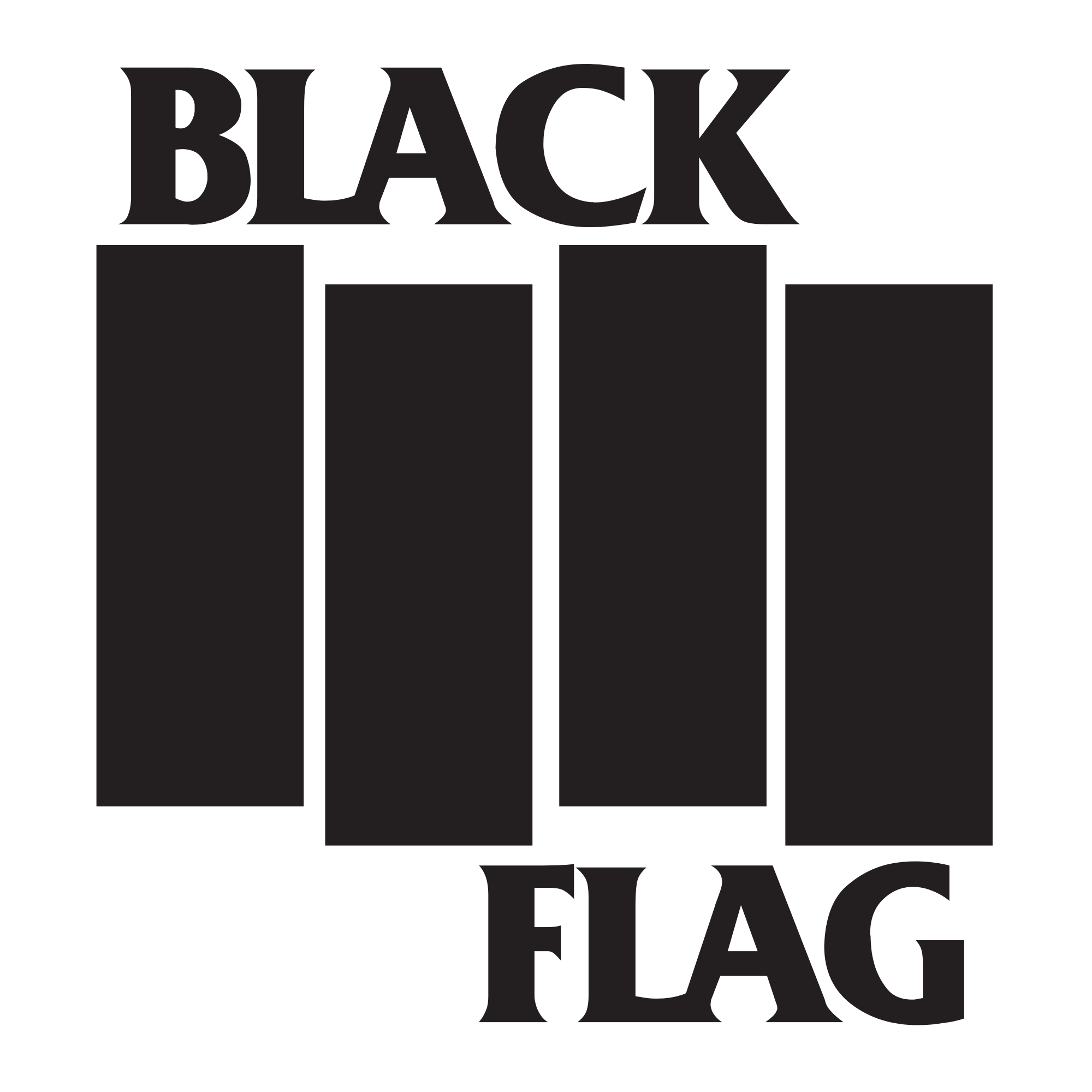 Black and White Flag Logo - File:Black Flag logo.svg - Wikimedia Commons