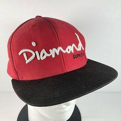 Red White Green Diamond Supply Co Logo - DIAMOND SUPPLY CO. DMND Red Black Green Adjustable Snapback Men's ...