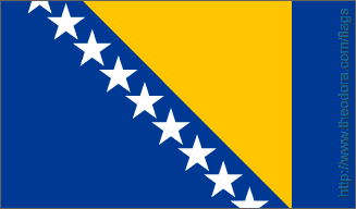 Blue Yellow Flag with Stars Logo - Star Flags - Flag Image Identifier