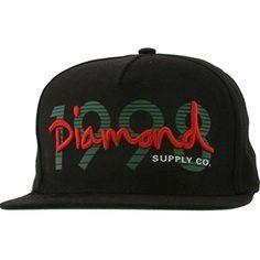 Red White Green Diamond Supply Co Logo - Diamond Supply Co Brillint Leather Back Buckle Adjustable Cap in red ...