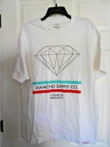 Red White Green Diamond Supply Co Logo - Diamond Supply Co. OG T-Shirt White Red Aqua Green Men's Size Large ...
