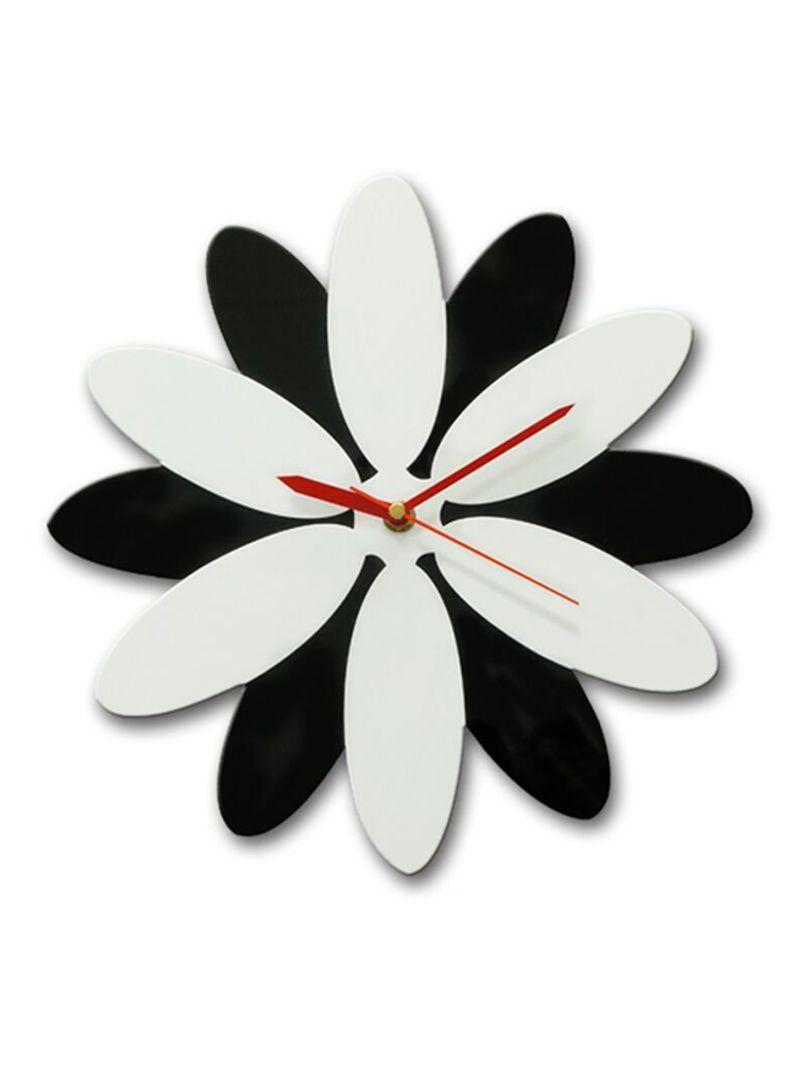 MT Black and Red Circle Logo - Shop MT, Analog Wall Clock Black White Red 29X29 Centimeter Online