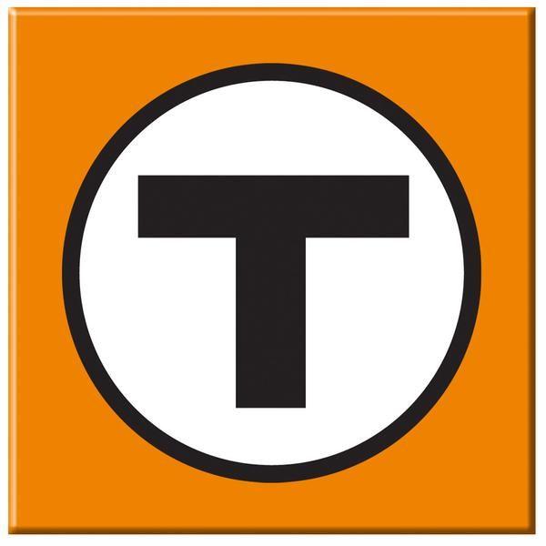 Orange T Logo - MBTA T Logo Orange Magnet