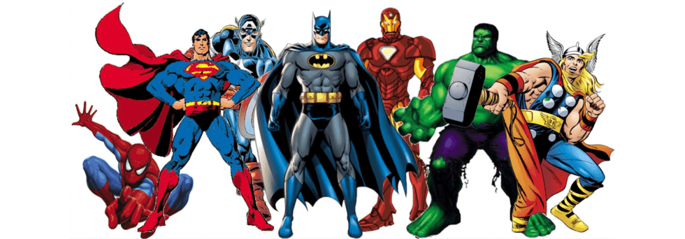 Batman Spider-Man Superman Logo - Super Hero Party Suppllies - Avengers, Spiderman & More - Party World