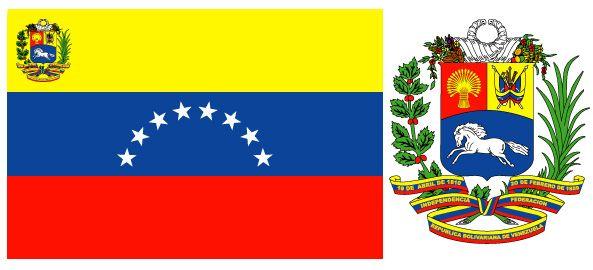 Striped White and Blue and Yellow Logo - Flag of Venezuela | Britannica.com