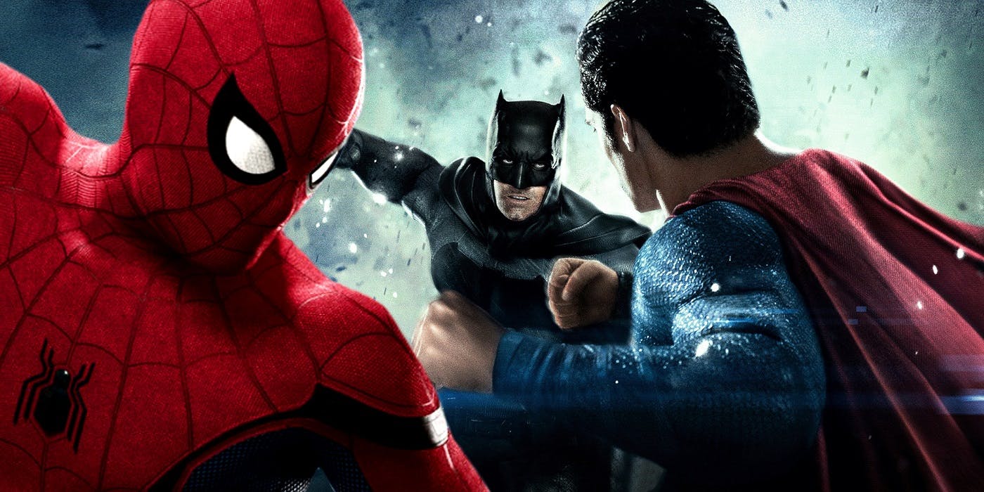 Batman Spider-Man Superman Logo - How Spider-Man: Homecoming Made BvS Better | ScreenRant