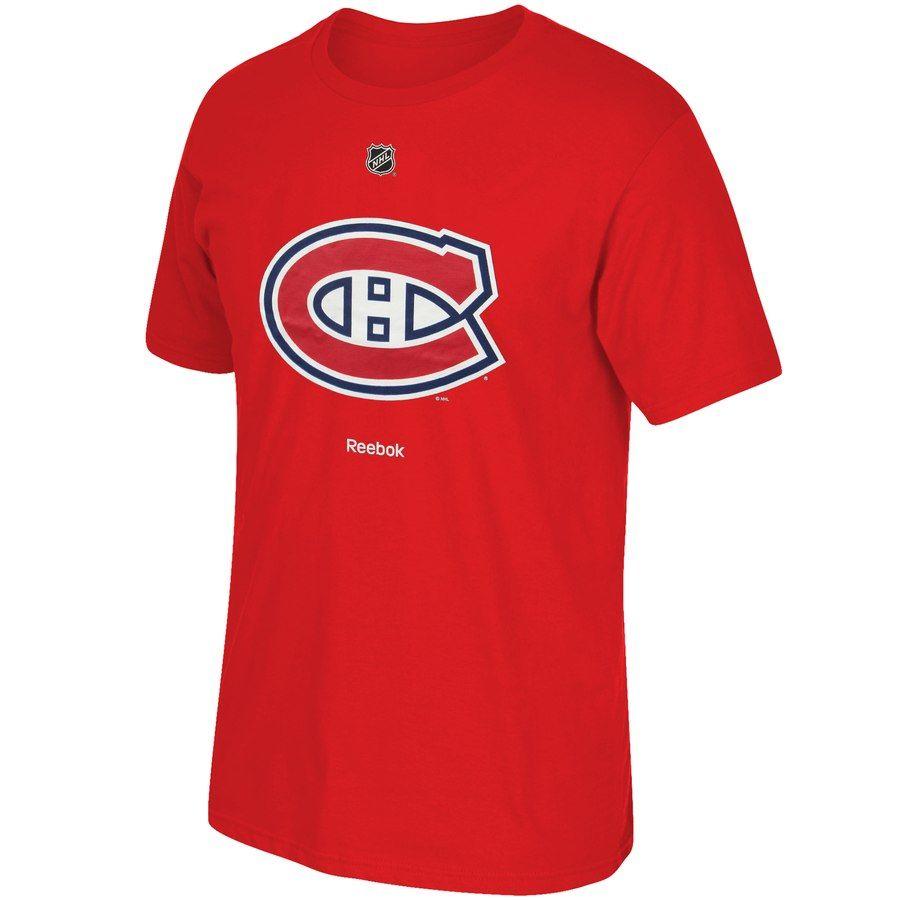 Montreal Sports Logo - Men's Montreal Canadiens Reebok Red Primary Logo T-Shirt