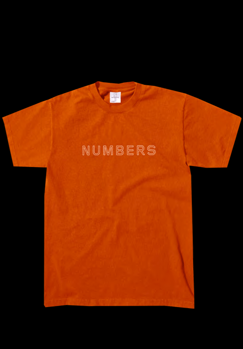 Orange Arrow Clothing Logo - Numbers Edition 4 Outline Wordmark SS Orange & Beast