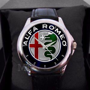 Italian Watch Logo - Custom Alfa Romeo Classic Italian logo Leather Watch | eBay