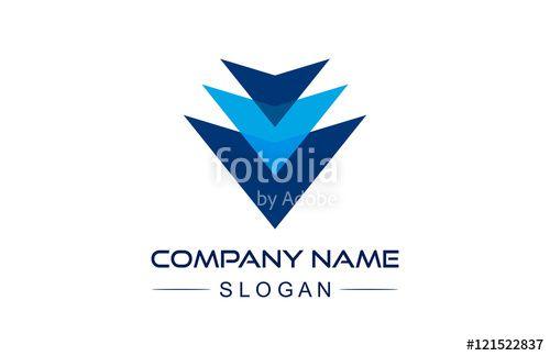 Blue Triangle TM Logo - Triple Blue Triangle Logo Icon Stock Image And Royalty Free Vector