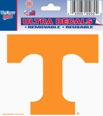 Orange T Logo - Tennessee Volunteers Orange Power T Logo UT Vols Ultra Decal 3x4