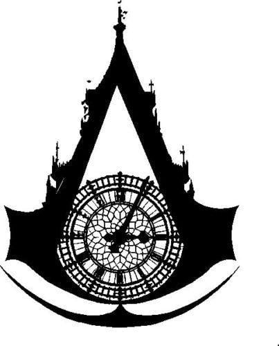 Big Ben Logo - Assassin's Creed Syndicate Big Ben logo vinyl decal Sticker Die-cut ...