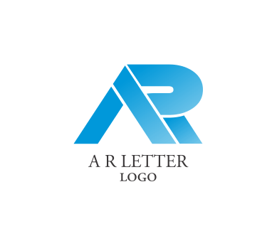AR Letter Logo - Vector alphabet a r letter logo inspiration idea download. Vector