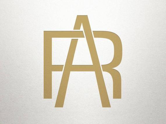 AR Letter Logo - Letter Logo Design AR RA Letter Logo Digital | Etsy