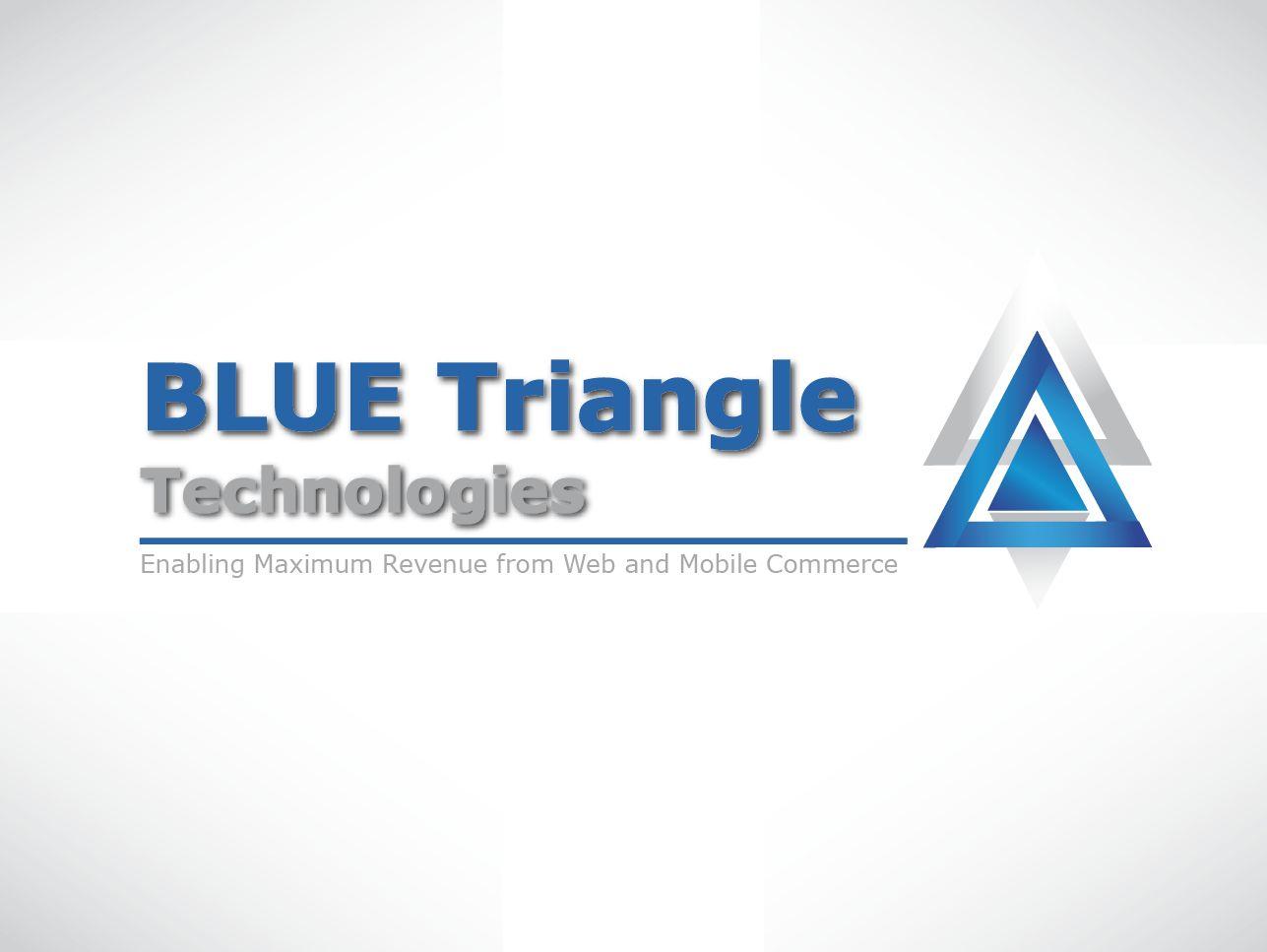 Blue Triangle TM Logo - Modern, Bold, Shopping Logo Design for Blue Triangle Technologies