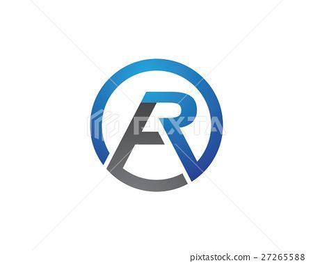 AR Letter Logo - A R Letter Logo Template - Stock Illustration [27265588] - PIXTA