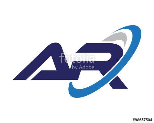 AR Letter Logo - AR Letter Swoosh Logo