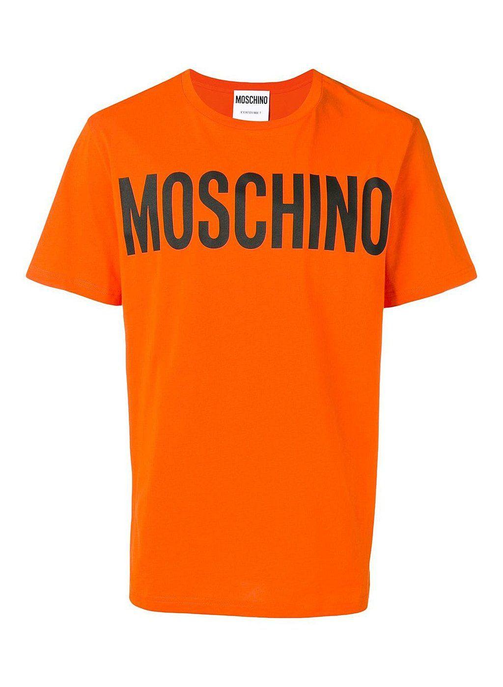 Orange T Logo - Moschino Moschino Classic Logo Tee - Orange | Philip Browne Menswear