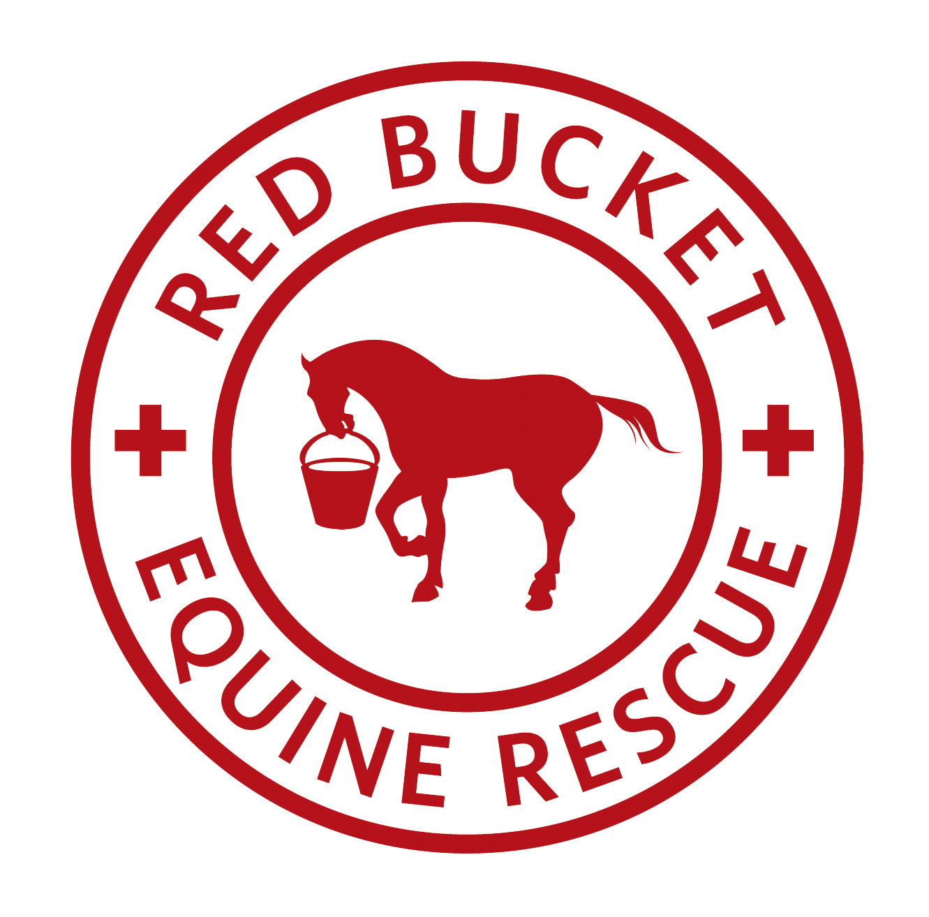 Horse Rescue Logo - Introduction Video. Red Bucket Equine Rescue
