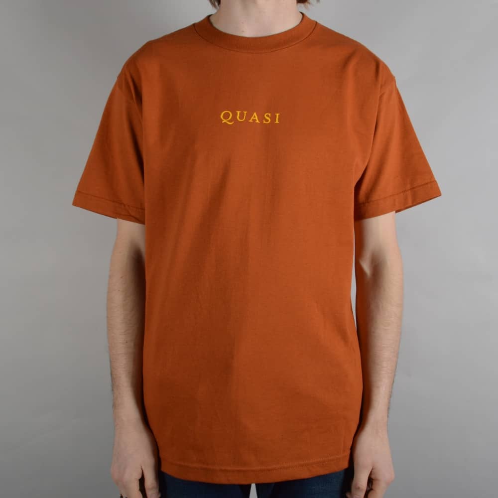 Orange T Logo - Quasi Skateboards Logo Skate T-Shirt - Texas Orange - SKATE CLOTHING ...