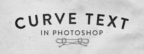 Curved Text Logo - Three Ways to Curve Text in Photoshop — Medialoot