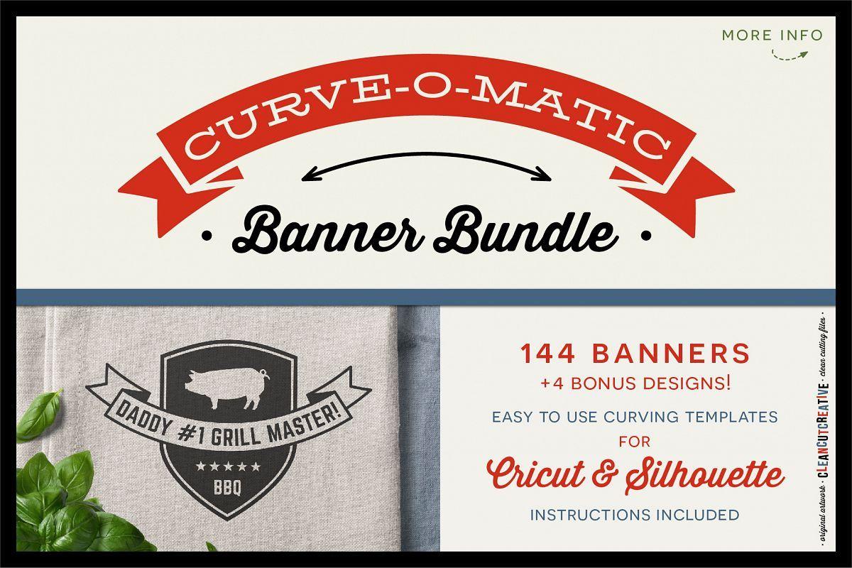 Curved Text Logo - CURVE-O-MATIC Banner Bundle - Curved Text Banner Toolkit for Cricut ...