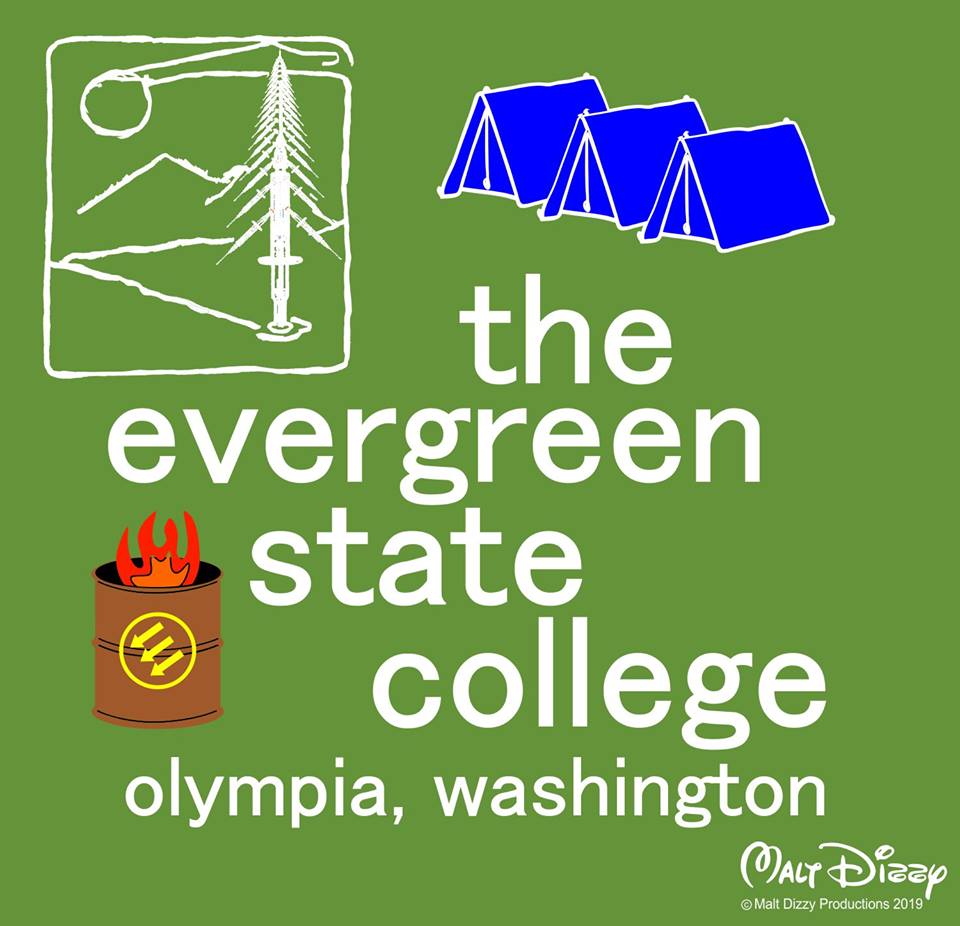 Blue Green College Logo - New, improved logo proposed for Evergreen State College