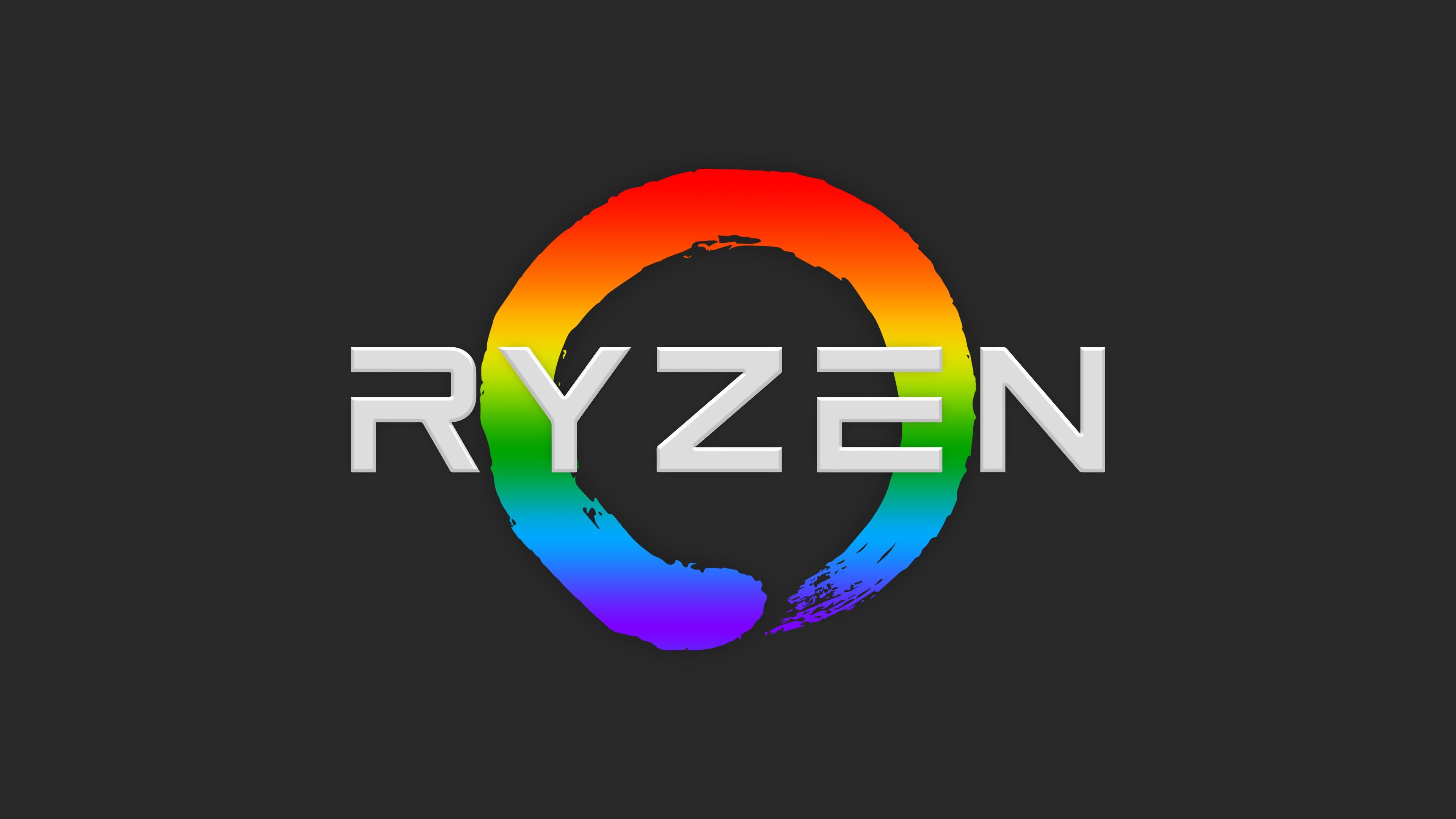 Ryzen Logo - Ryzen logo in LGBT colors (4K)