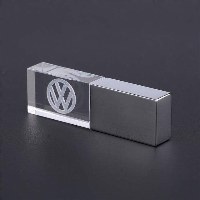 LED VW Logo - Gt Car Parts Uk - Vw Logo Led Usb 2.0 Flash Drive 8Gb 16Gb 32Gb 64Gb