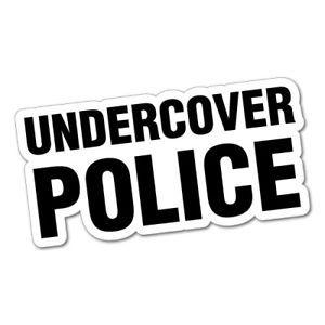 Undercover Police Logo - UNDERCOVER POLICE JDM Sticker Decal Car Drift Turbo Euro Fast Vinyl