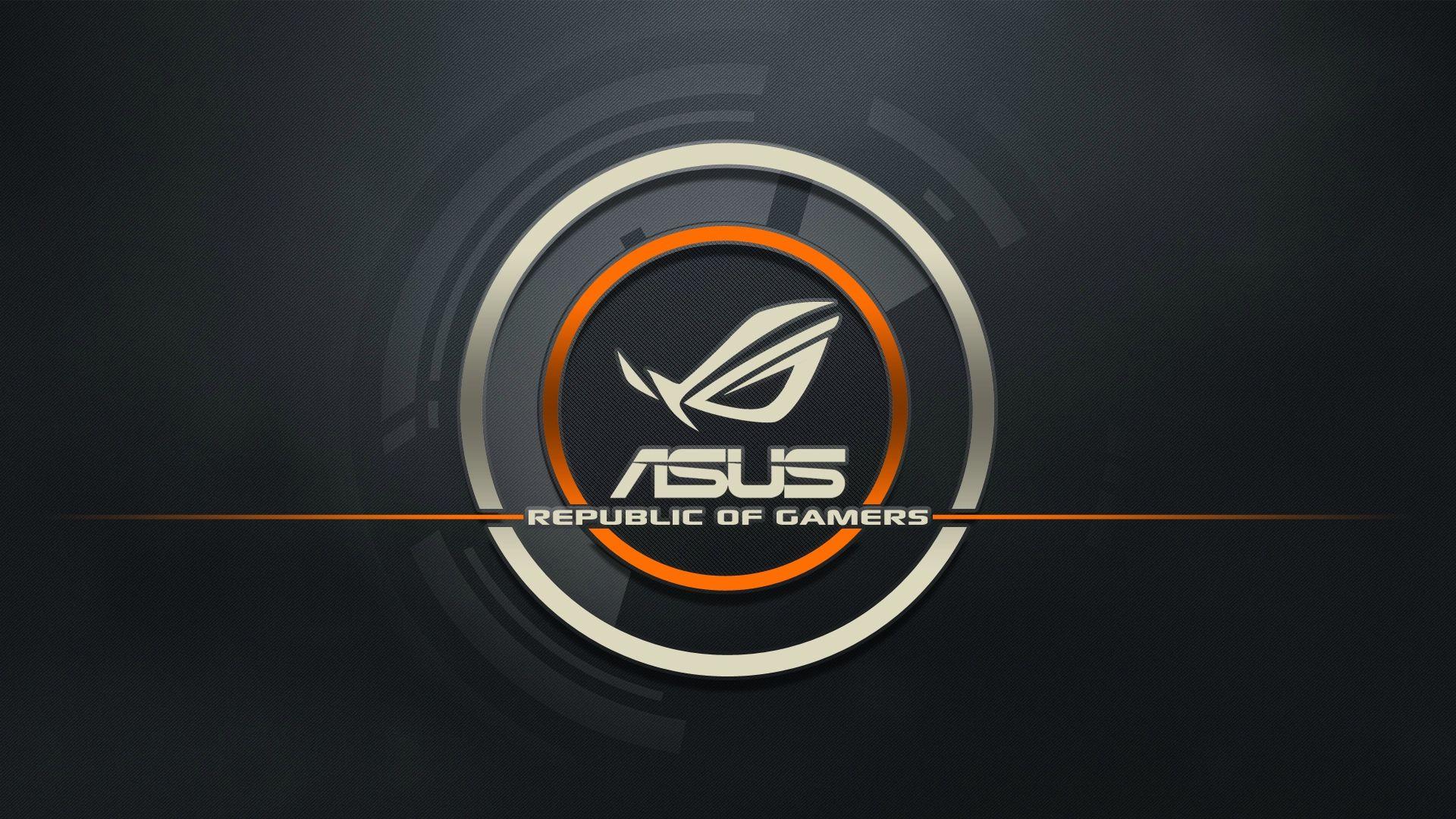 Asus Logo - Download wallpaper 1920x1080 asus, logo, republic of gamers ...