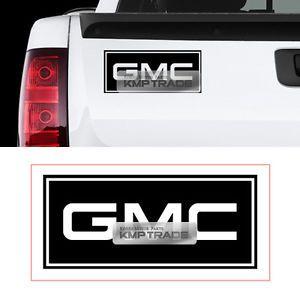 Custom GMC Logo - GMC Logo Rectangle Graphics Vinyl Decals Custom Sticker 1Pcs For GMC