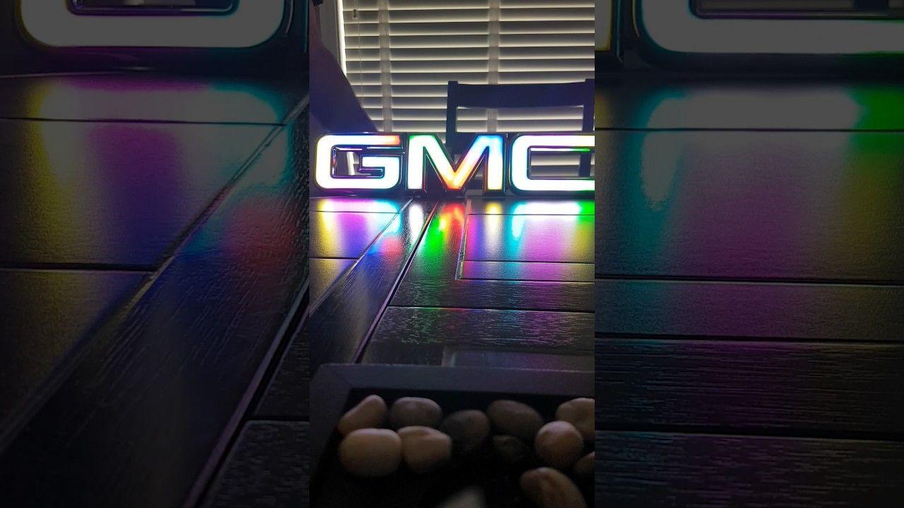 Custom GMC Logo - Light up gmc emblem