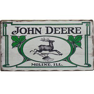 Vintage John Deere Logo - Vintage Logo Sign | Home Decor | Indoor | For the Home | John Deere ...
