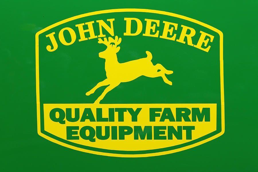 Vintage John Deere Logo - vintage john deere logo | John Deere Farm Equipment Sign Photograph ...