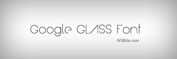 Google Glass Logo - Download Google Glass Font (TTF, OTF and Web Font)