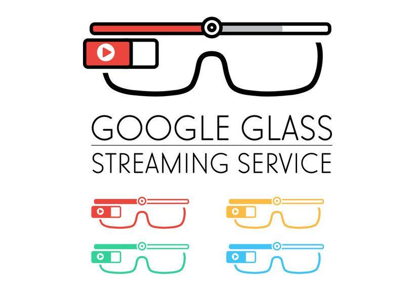 Google Glass Logo - Logo Google Glass Streaming Service | Domestika