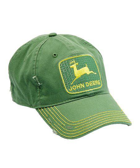 Vintage John Deere Logo - Green Vintage John Deere Logo Baseball Cap