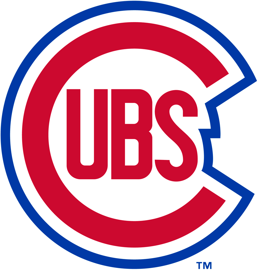 Chicago Red C Logo - Chicago Cubs Primary Logo (1948) - A red 'C' with 'ubs' inside it in ...