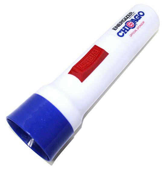 Chicogo Red White and Blue C Logo - Eveready Flashlight - Red White & Blue 2 Cell Plastic Light with ...