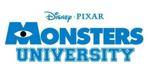 Disney Pixar Monsters University Logo - Official Logo & Synopsis For Pixar's 'Monsters University'