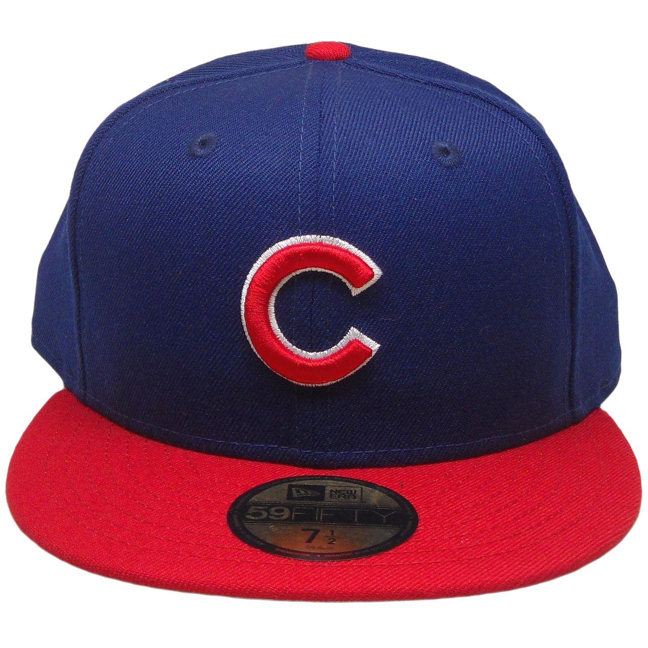 Chicogo Red White and Blue C Logo - Chicago Cubs New Era Custom 59Fifty Fitted Hat Royal, Red