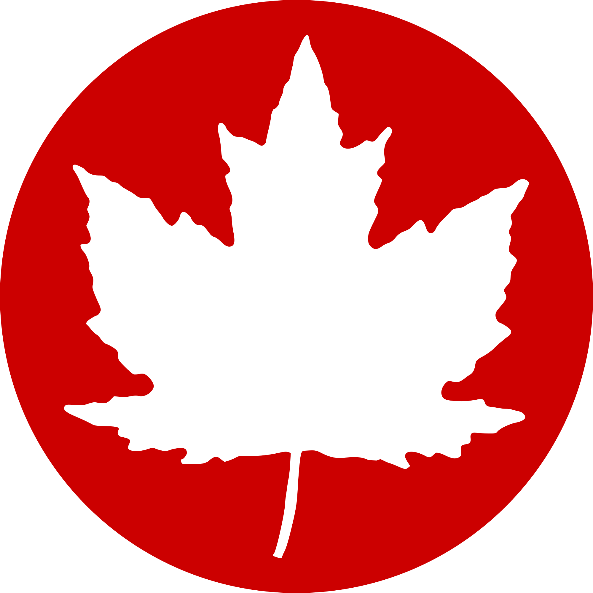 Red Leaf in Circle Logo - File:Circle-icons-Canada.svg - Wikimedia Commons